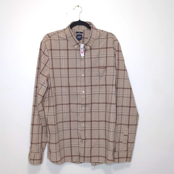 ✨Brand new GAP Men's Plaid Shirt✨ - Picture 1 of 4